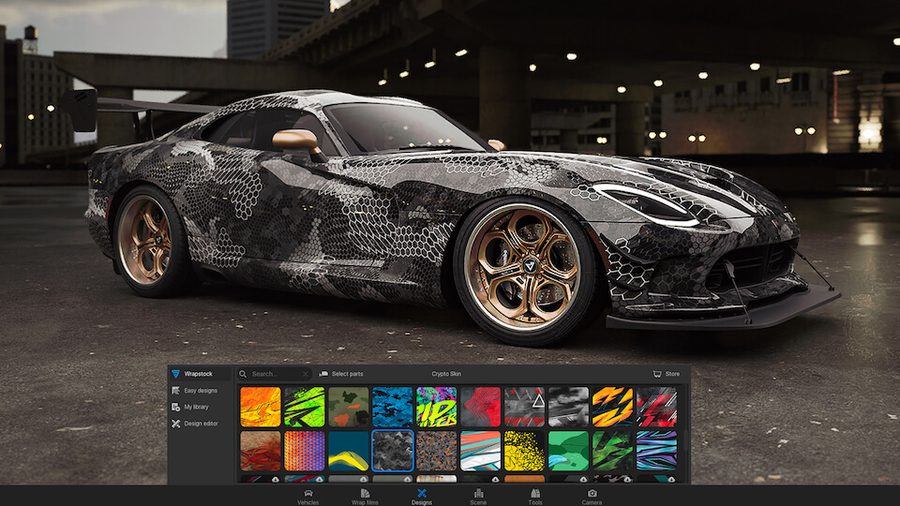 Custom vehicle wrap design